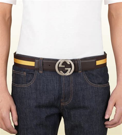 gucci belt reversible men|belt with interlocking g buckle.